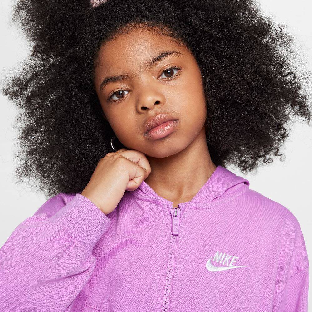 NIKE NSW GIRLS JERSEY FULL-ZIP HOODIE
