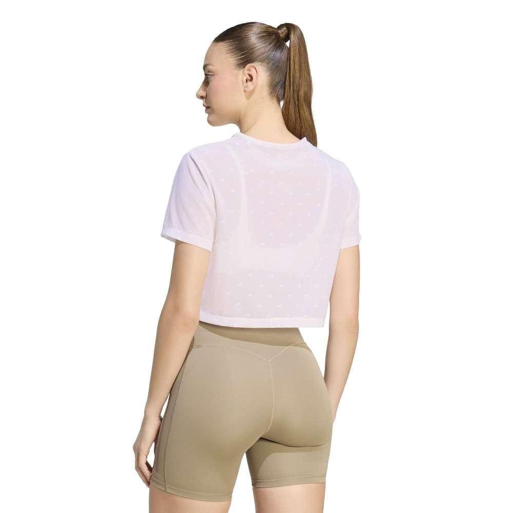 ADIDAS STRENGTH ESSENTIALS WORKOUT BOXY MESH T-SHIRT