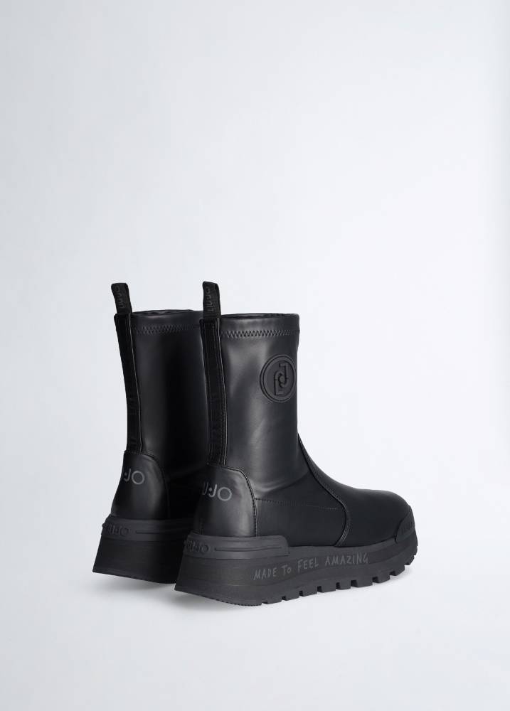 LIU JO AMAZING 22 - MID SNEAKER STRETCH ANKLE BOOTS