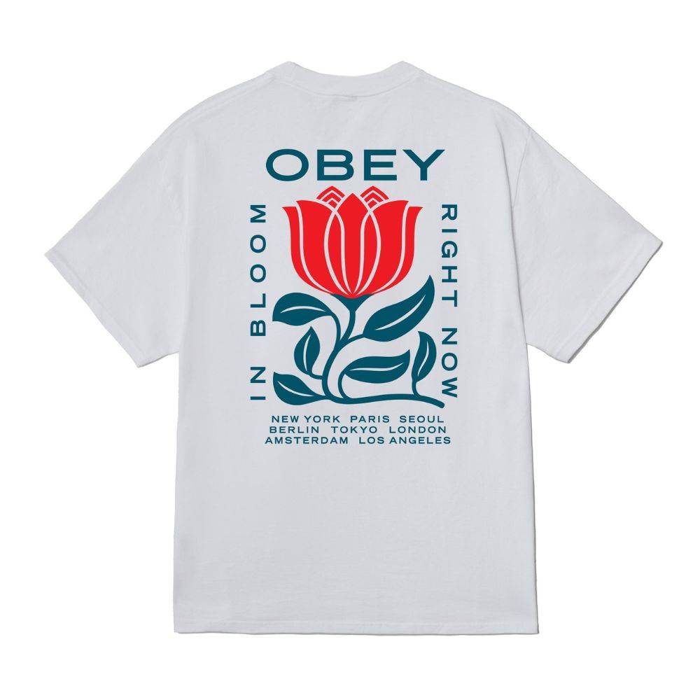 OBEY IN BLOOM TEE