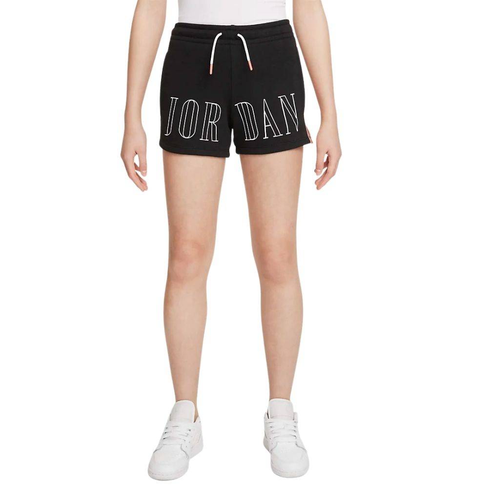NIKE JORDAN GIRLS PINK SATIN JUMPMAN SHORT