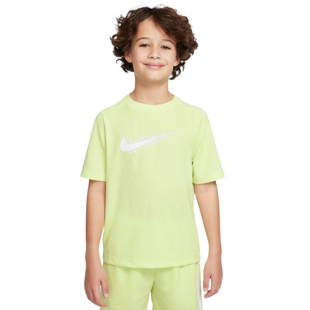 NIKE KIDS DRI-FIT MULTI HYBRID SS TOP