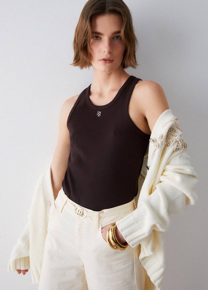 LIU JO TANK WITH MINI LOGO