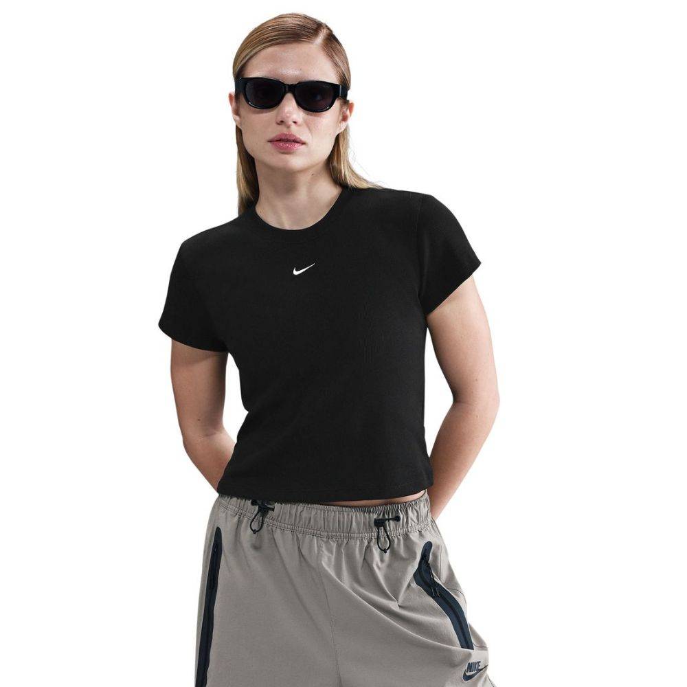 NIKE NSW TIGHT RIBBED SS TOP