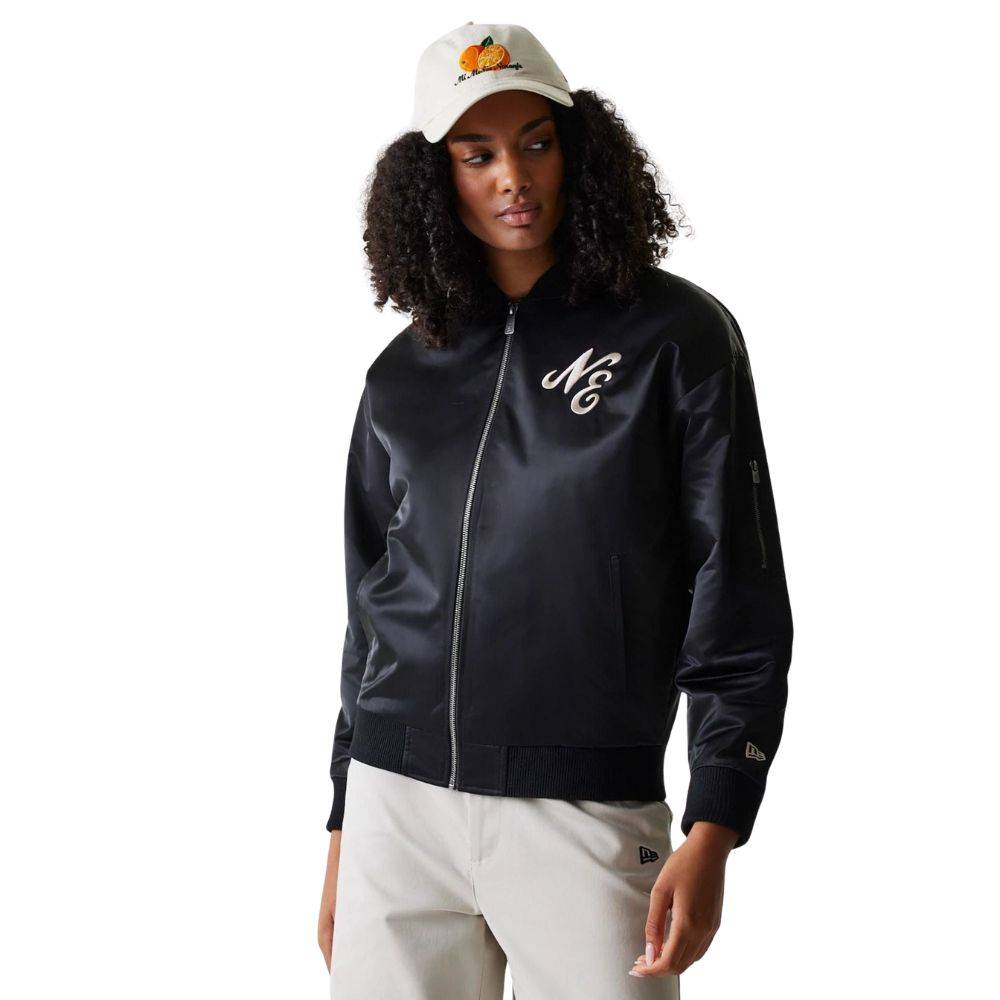 NEW ERA WMNS SATIN BOMBER