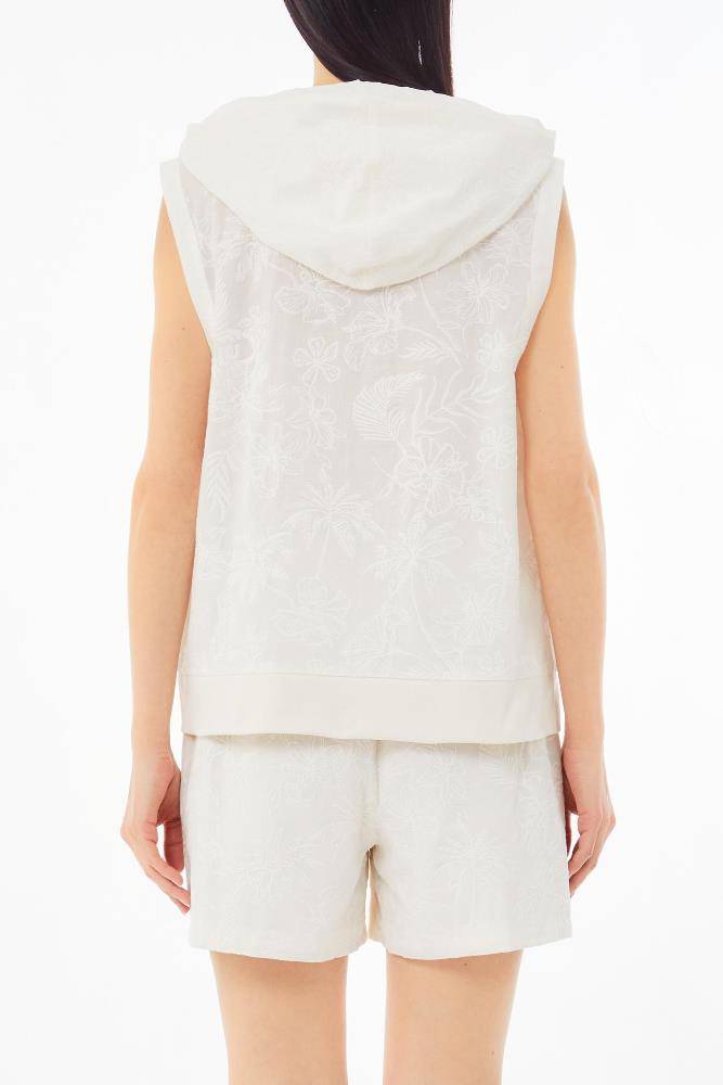 LIU JO EMBROIDERED COTTON VEST