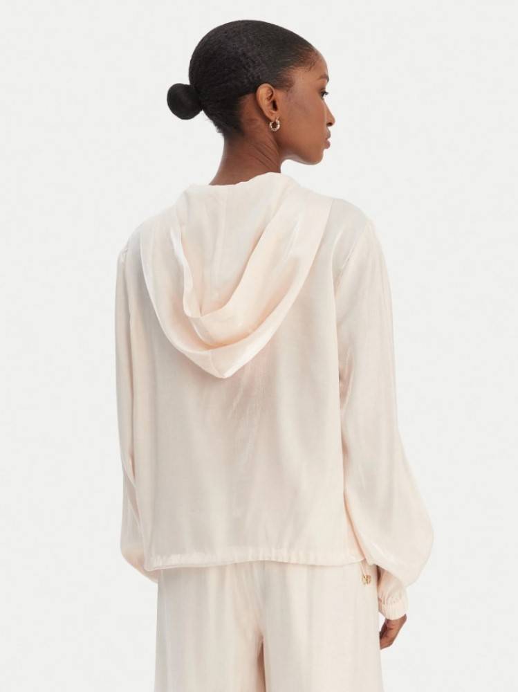 LIU JO LAMINATED HOODED JACKET