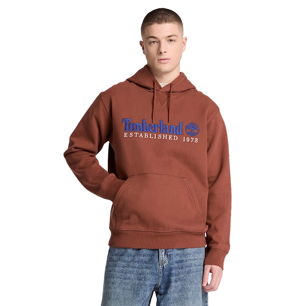 TIMBERLAND ESTABLISHED 1973 EMBROIDERED LOGO BB HOODIE