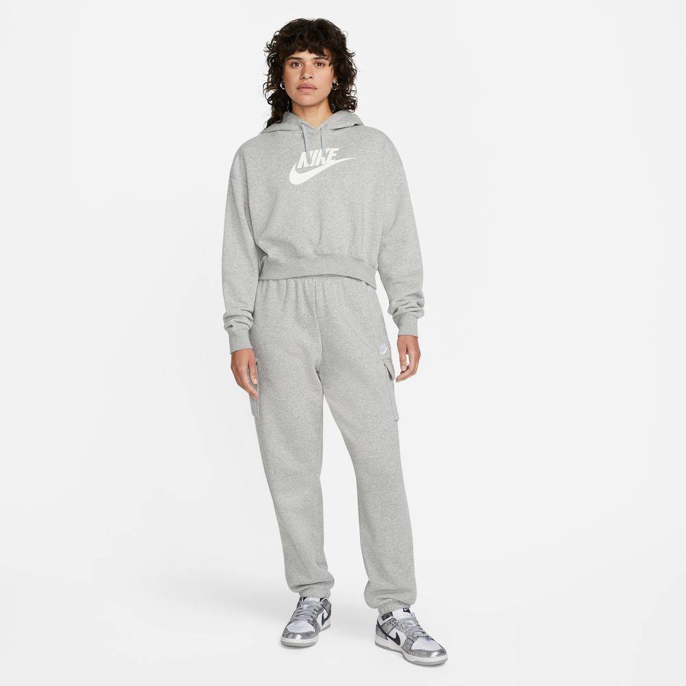 NIKE CLUB FLEECE OVERSIZED CROPPED HOODIE