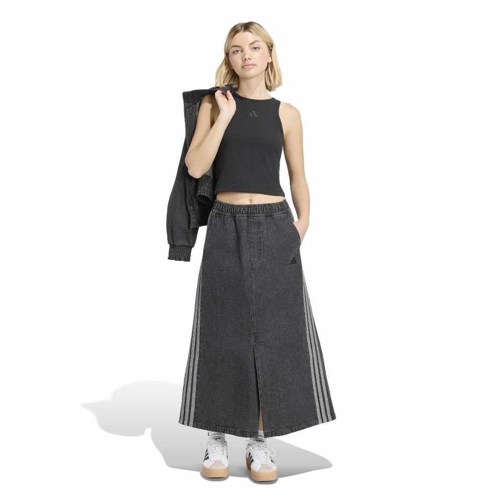 ADIDAS STADIUM WASHED DENIM LOOSE FIT SKIRT