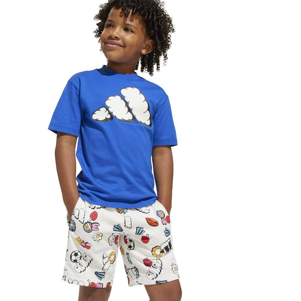 ADIDAS LITTLE KIDS SEASONAL ESSENTIALS FUN T-SHIRT SET
