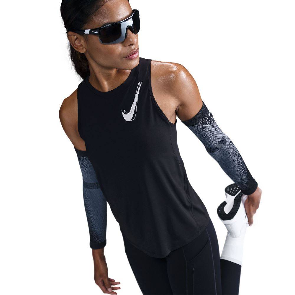 NIKE ONE DRI-FIT WOMENS SWOOSH RUNNING TANK TOP
