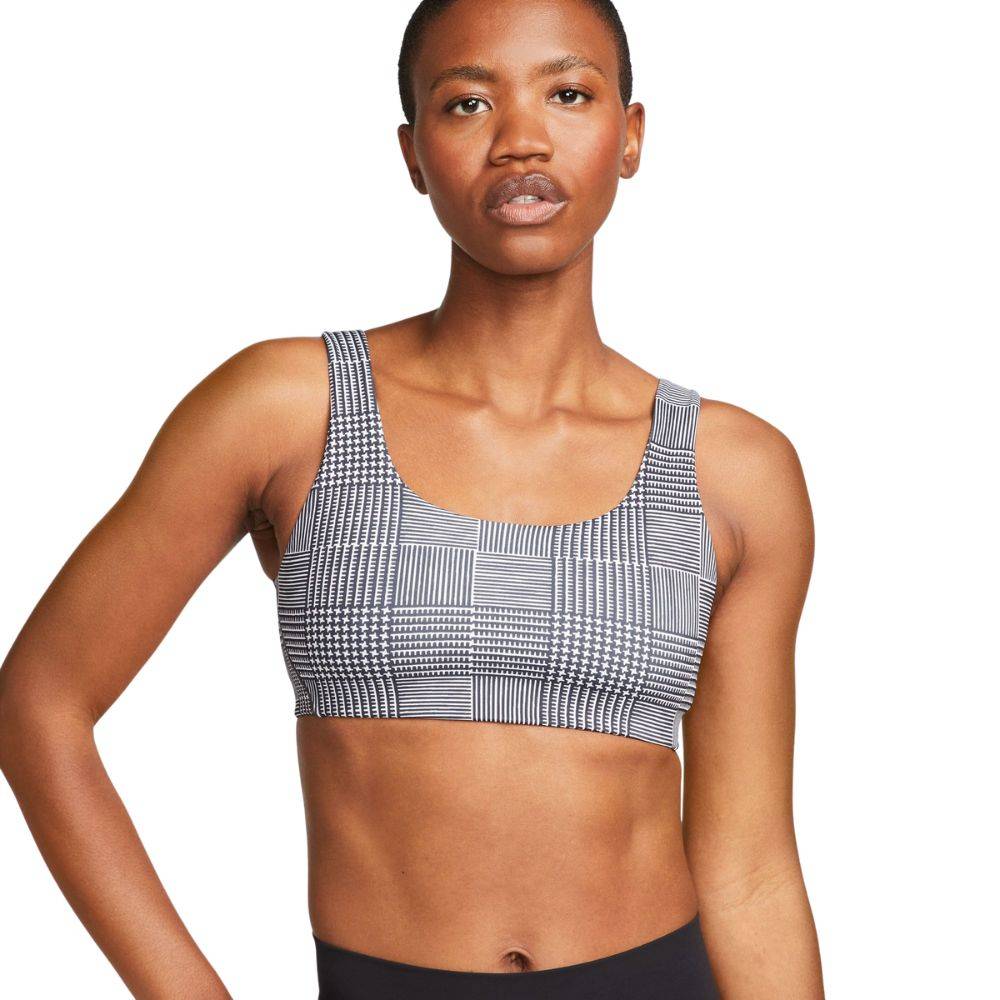 NIKE ALATE ALL U PLAID LIGHT-SUPPORT BRA