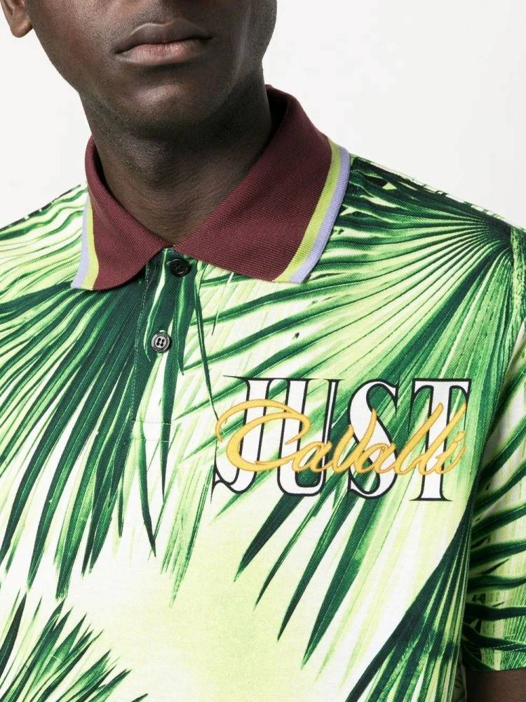 JUST CAVALLI GRAPHIC PRINT LOGO SHIRT