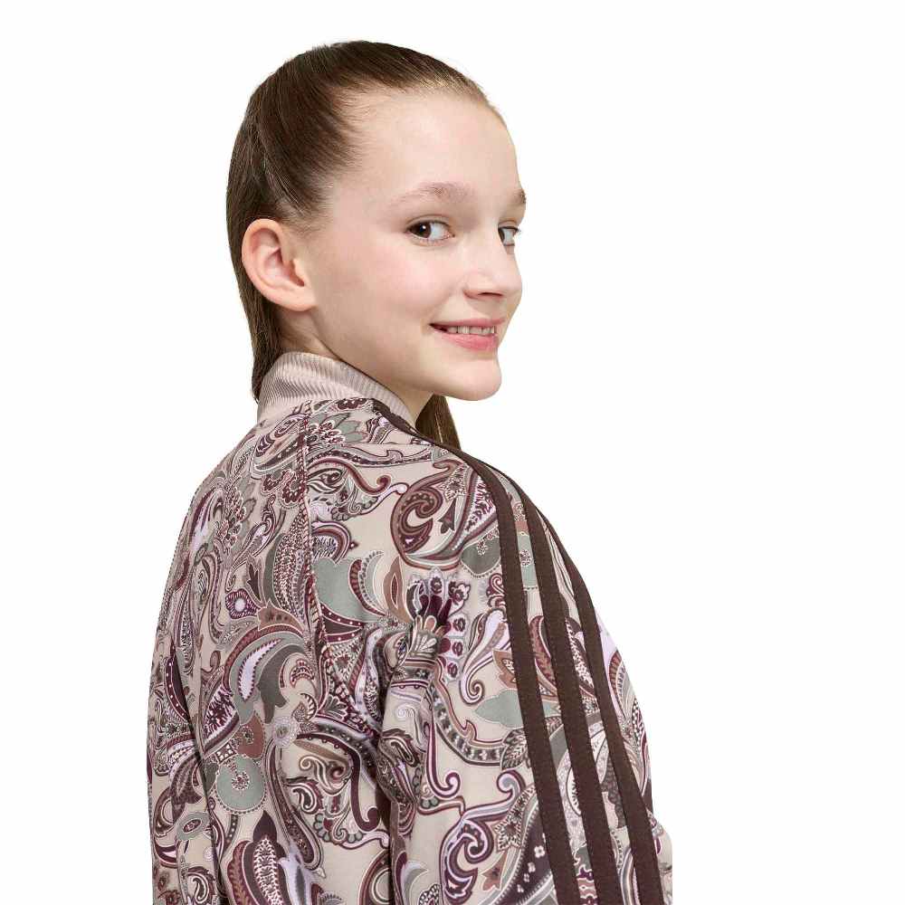 ADIDAS ORIGINALS GIRLS LIBERTY LONDON SST LOOSE SHORT PAISLEY TRACK TOP