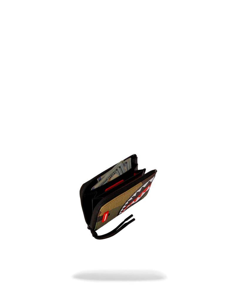 SPRAYGROUND WOODLAND CAMO CHECK WALLET