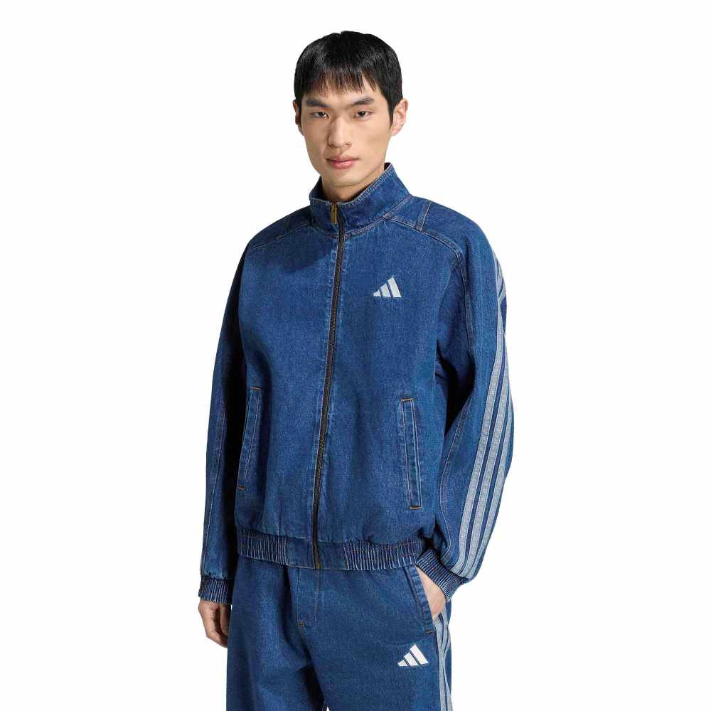 ADIDAS M STADIUM LOOSE FIT DENIM TRACK JACKET