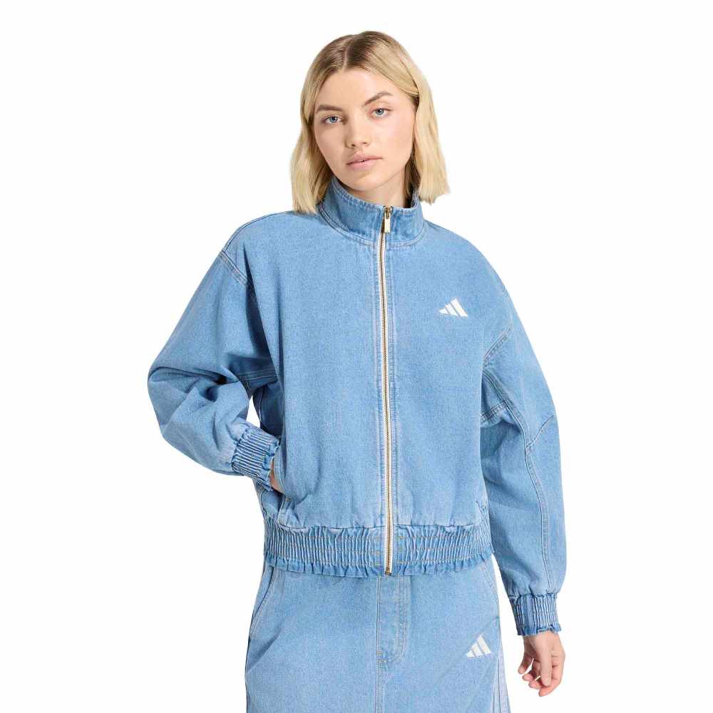 ADIDAS STADIUM WASHED DENIM LOOSE FIT JACKET
