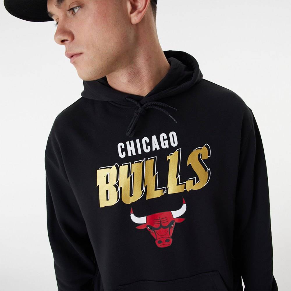 NEW ERA TEAM SCRIPT OVERSIZED HOODY CHICAGO BULLS
