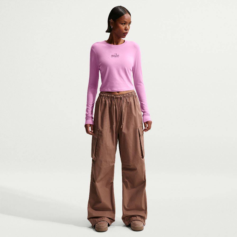 NIKE WOMENS PHOENIX SLIM LONG-SLEEVE TOP