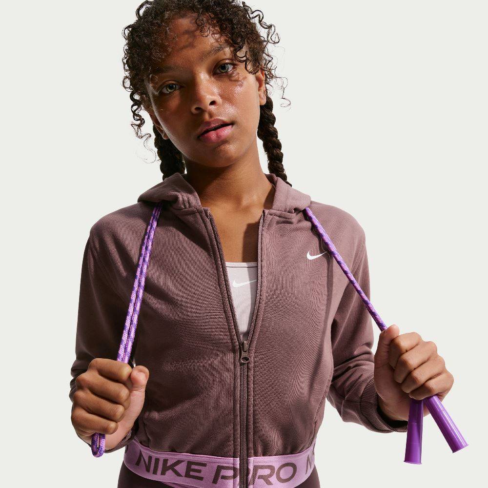 NIKE PRO DRI-FIT FULL-ZIP GIRL HOODIE
