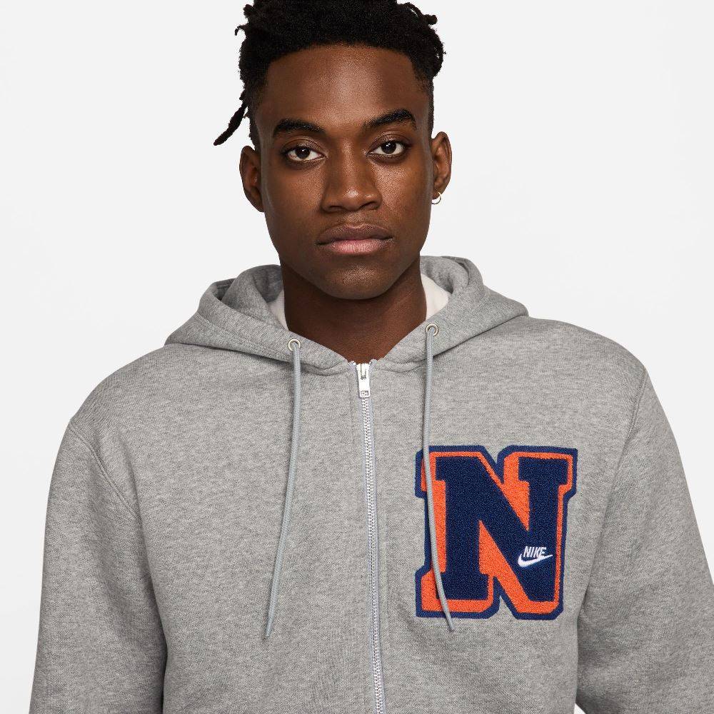 NIKE CLUB ESSENTIAL FULL ZIP HOODIE VARSITY