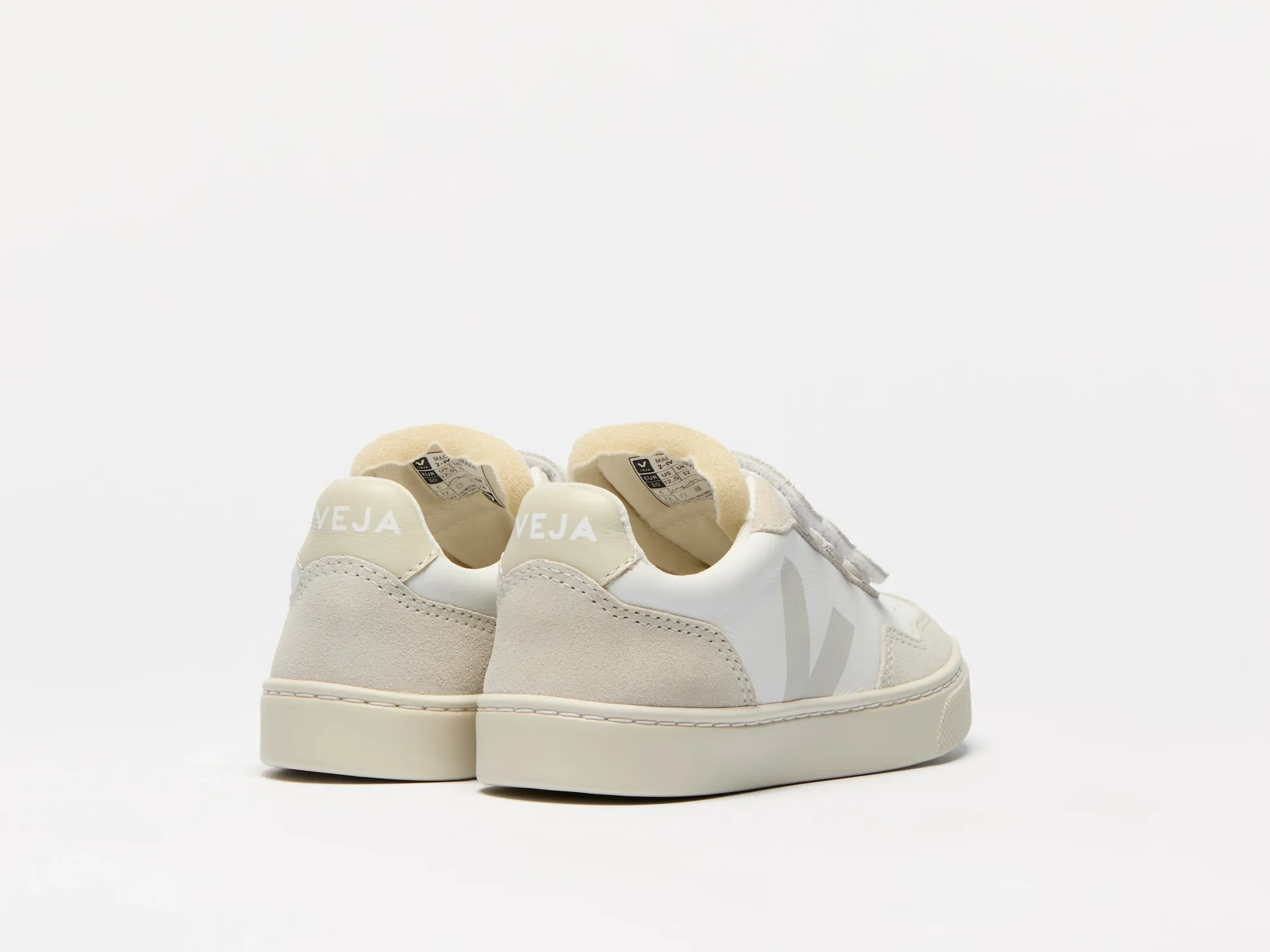 VEJA V-90 ORGANIC TRACED LEATHER KIDS