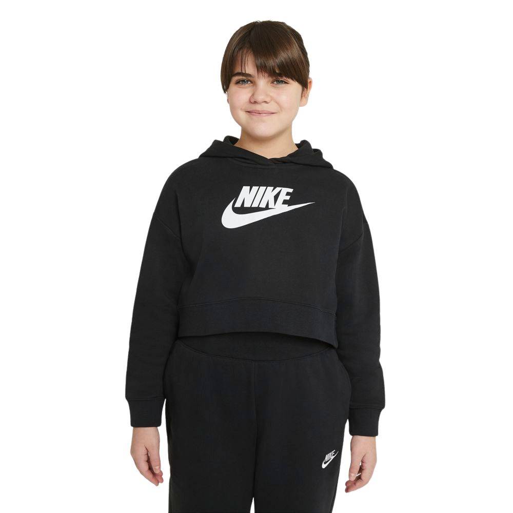 NIKE NSW GIRLS FRENCH TERRY CROP HOODIE