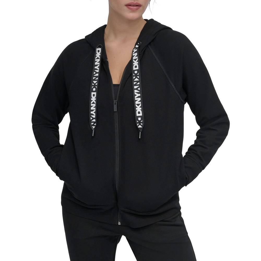 DKNY LOGO DRAWSTRING PERFORMANCE HOODIE