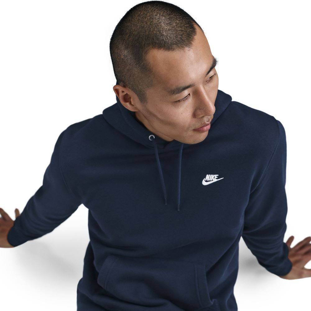 NIKE CLUB BRUSHED FLEECE PULLOVER HOODIE