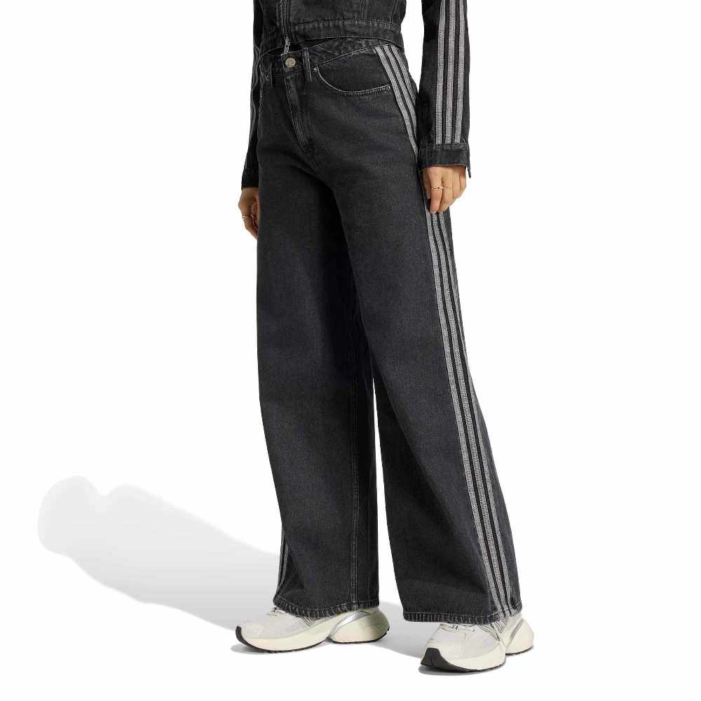 ADIDAS ORIGINALS HIGH RISE WIDE LEG DENIM PANT
