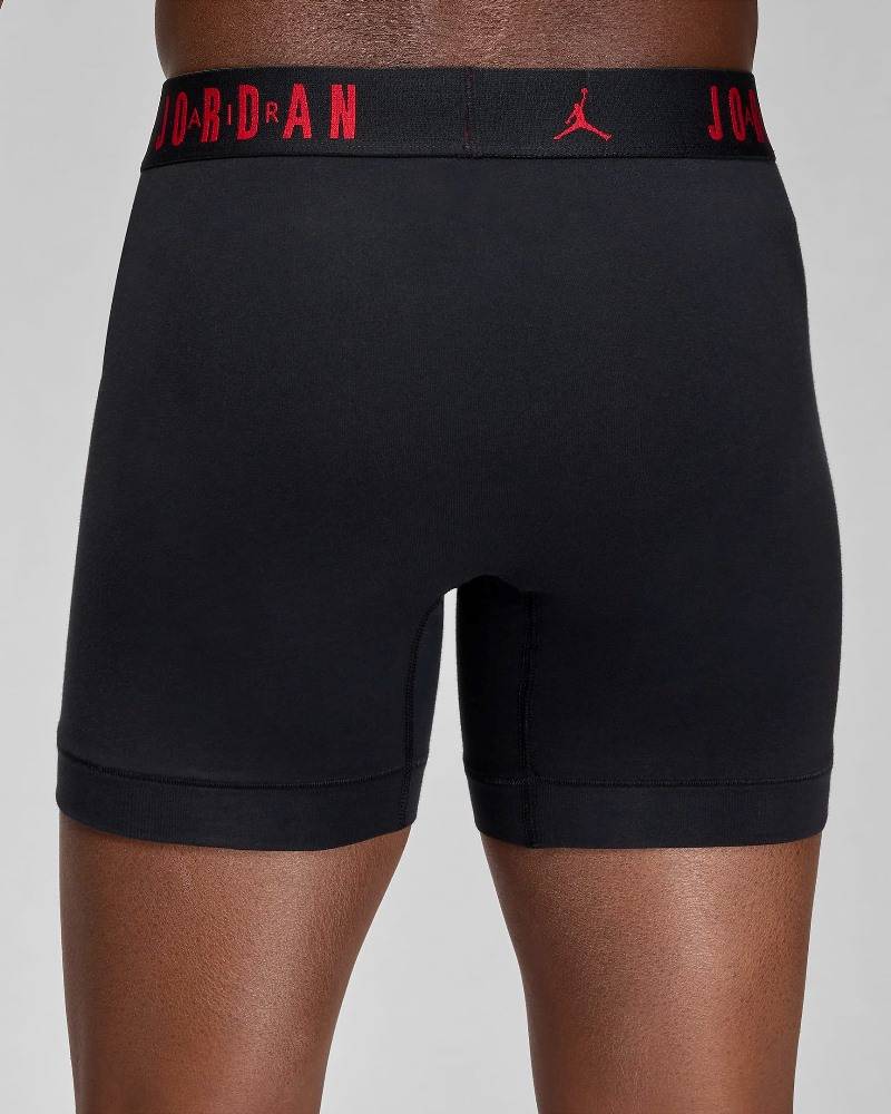 NIKE JORDAN MENS FLIGHT COTTON CORE 3PK BOXER BRIEFS