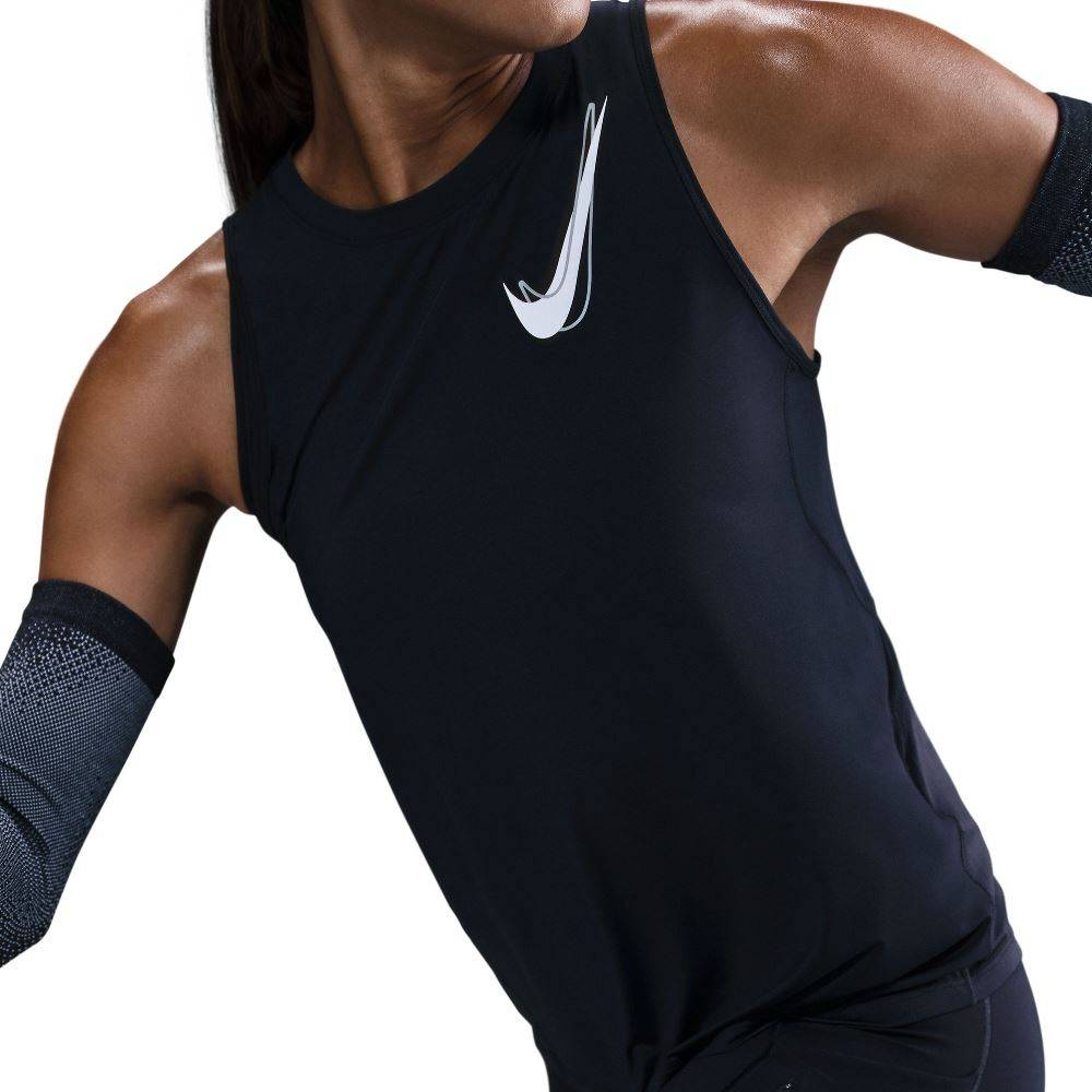 NIKE ONE DRI-FIT WOMENS SWOOSH RUNNING TANK TOP