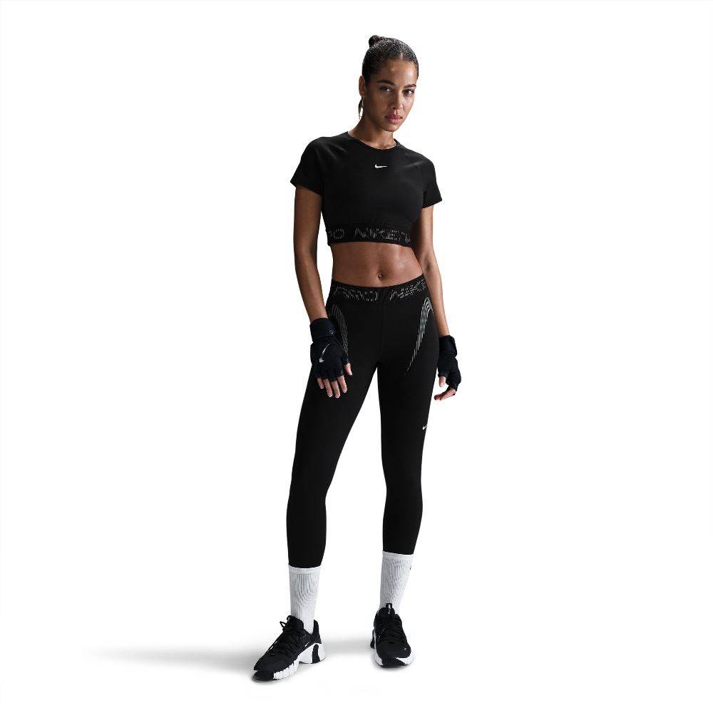 NIKE PRO DRI-FIT SHORT-SLEEVE CROPPED GRAPHIC TOP