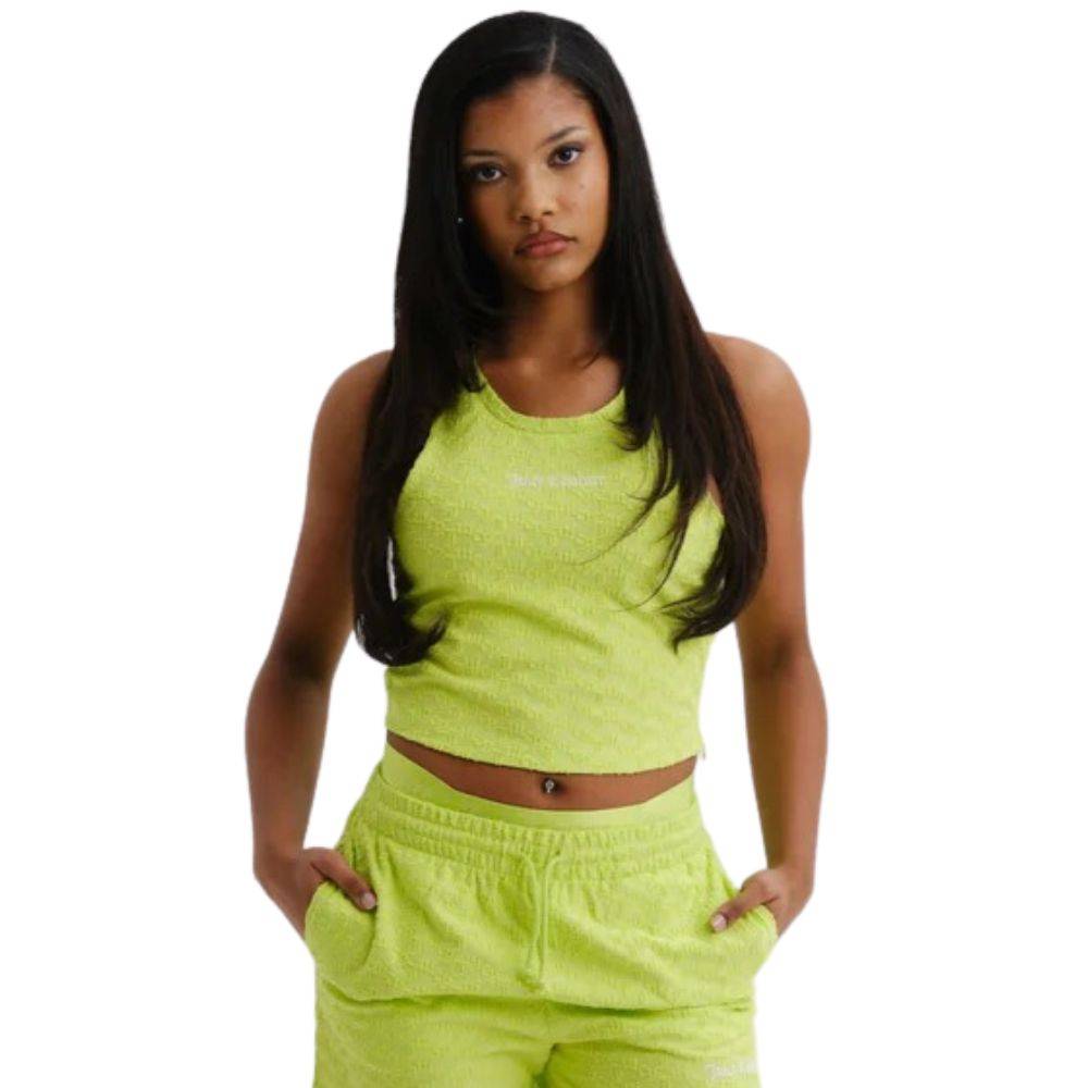 JUICY COUTURE SCARLETTE TOWELLING CROPPED TANK