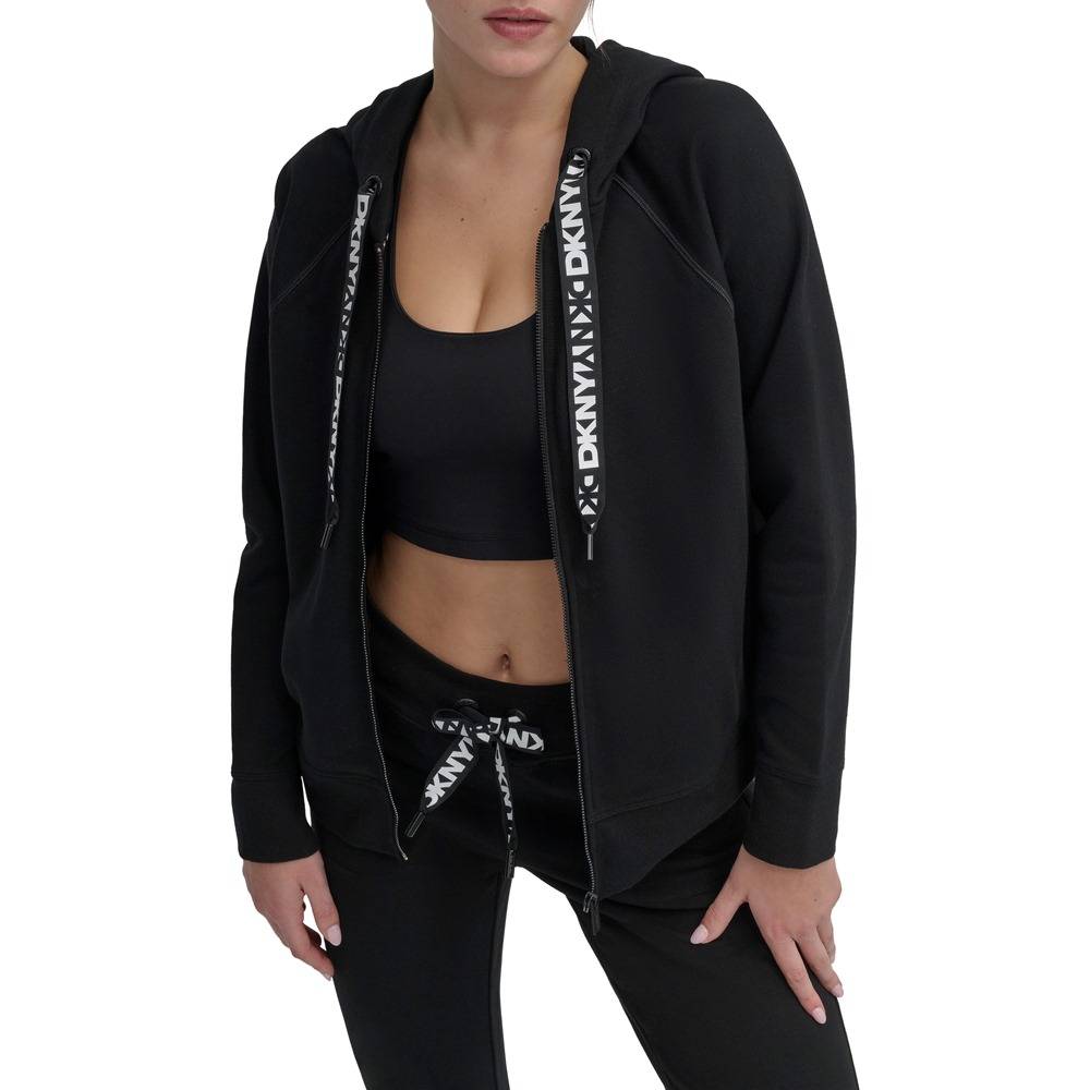 DKNY LOGO DRAWSTRING PERFORMANCE HOODIE