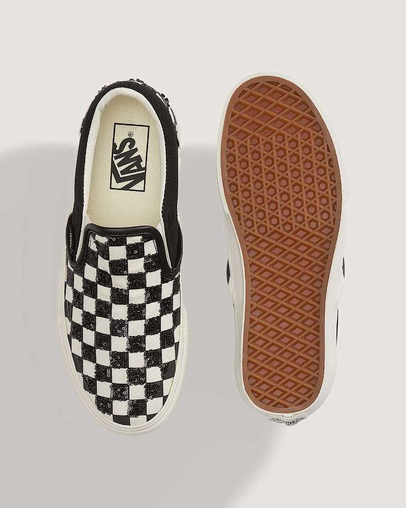 VANS CLASSIC SLIP-ON SEQUIN CHECKERBOARD