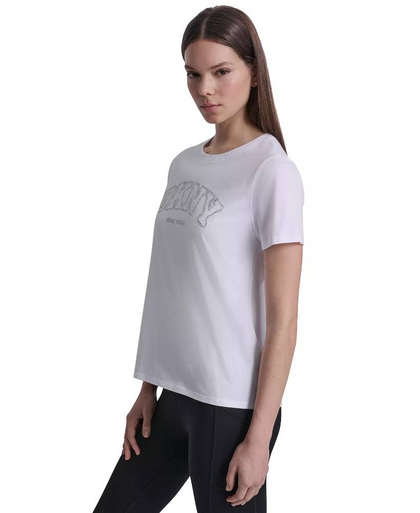 DKNY VARSITY NY LOGO SHORT SLEEVE RELAXED FIT TEE