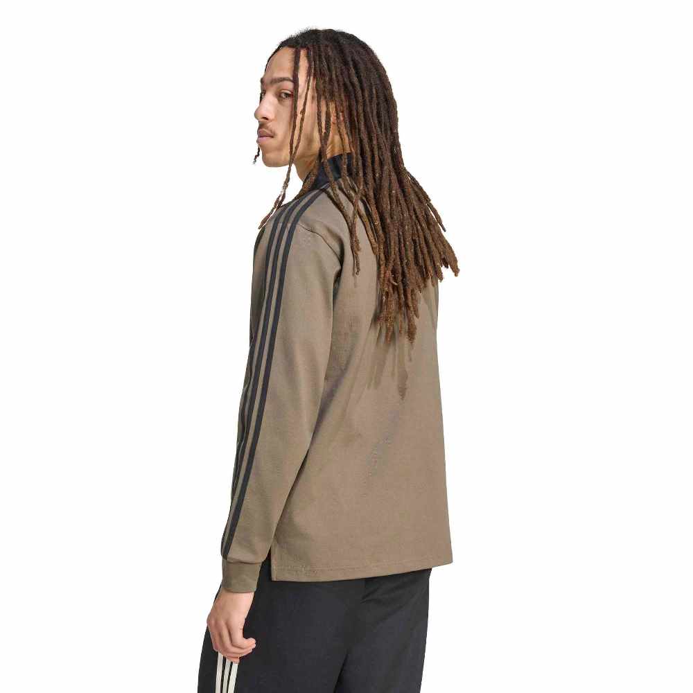ADIDAS ORIGINALS M 3-STRIPES RUGBY LONG-SLEEVE POLO