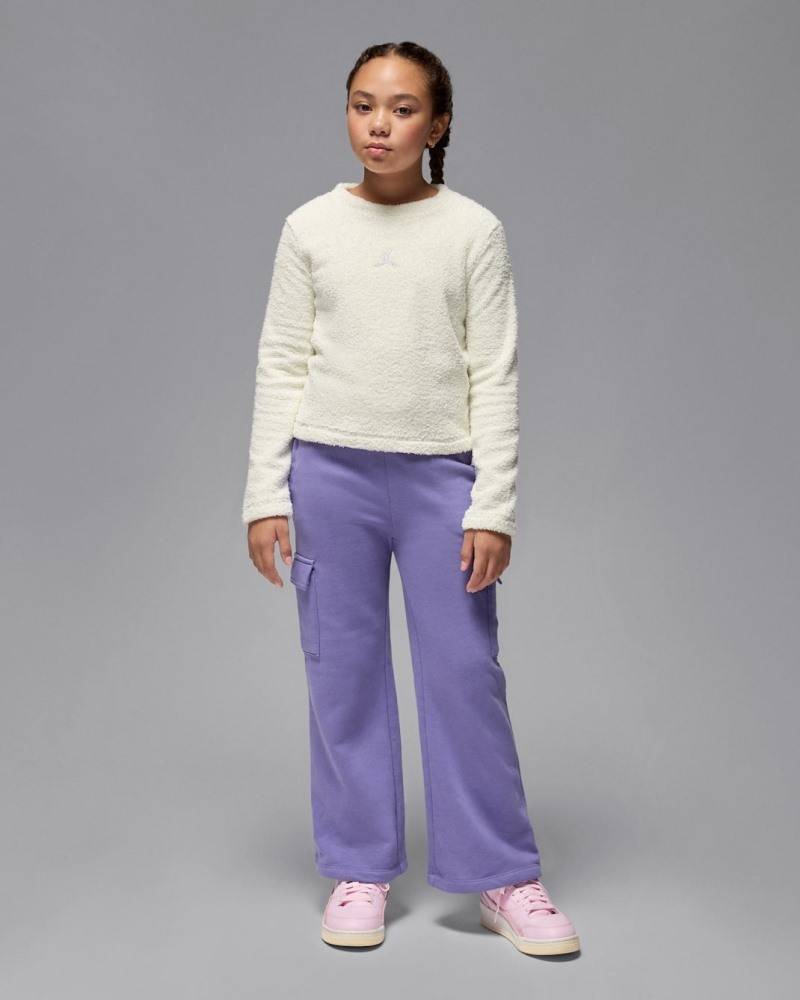 NIKE JORDAN GIRLS MOUNTAINSIDE BOUCLE CREW