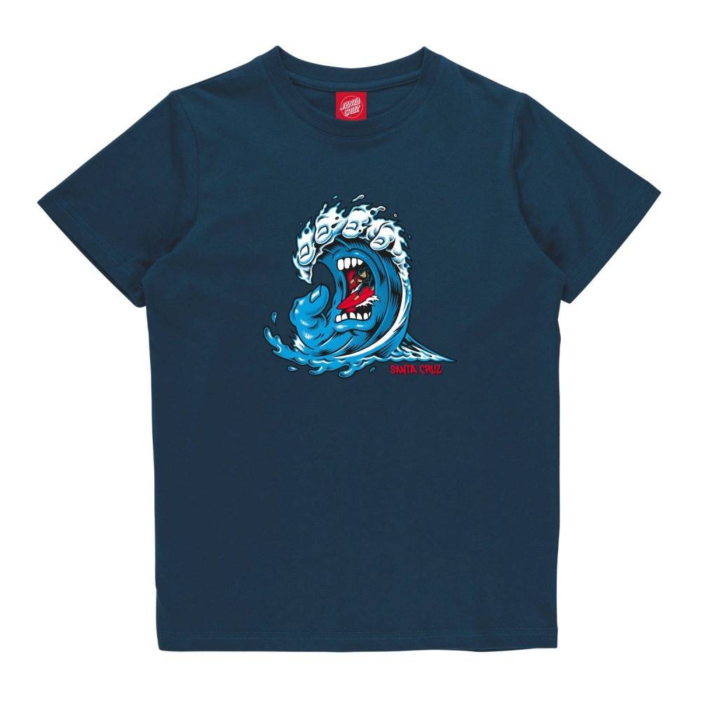 SANTA CRUZ YOUTH SCREAMING WAVE FRONT T-SHIRT
