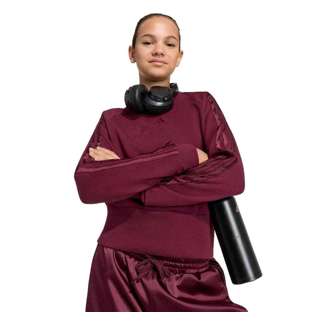 ADIDAS GIRLS SATIN SWEATSHIRT