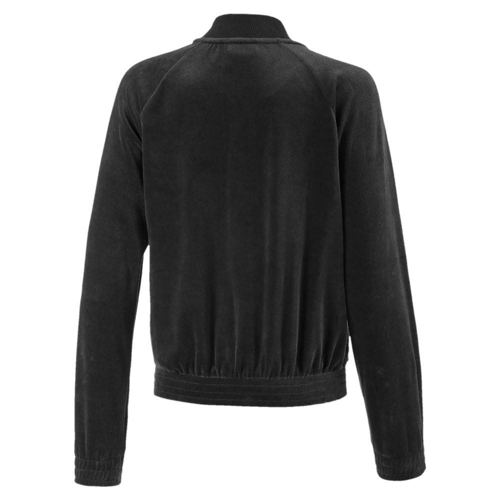 PUMA GIRLS ALPHA VELVET FULL ZIP JACKET