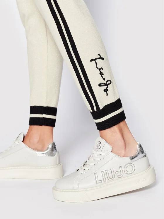 LIU JO LUREX KNITTED TROUSERS