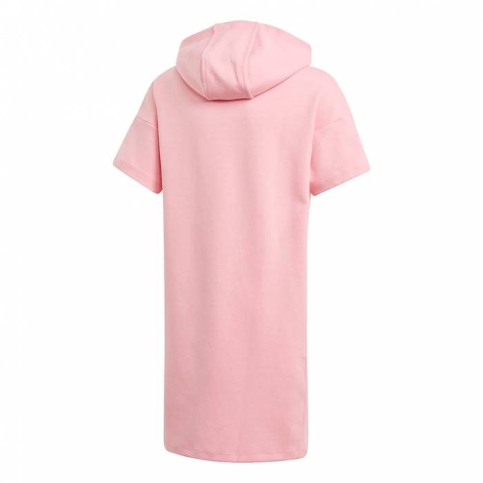 ADIDAS GIRLS MARBLE HOODED DRESS