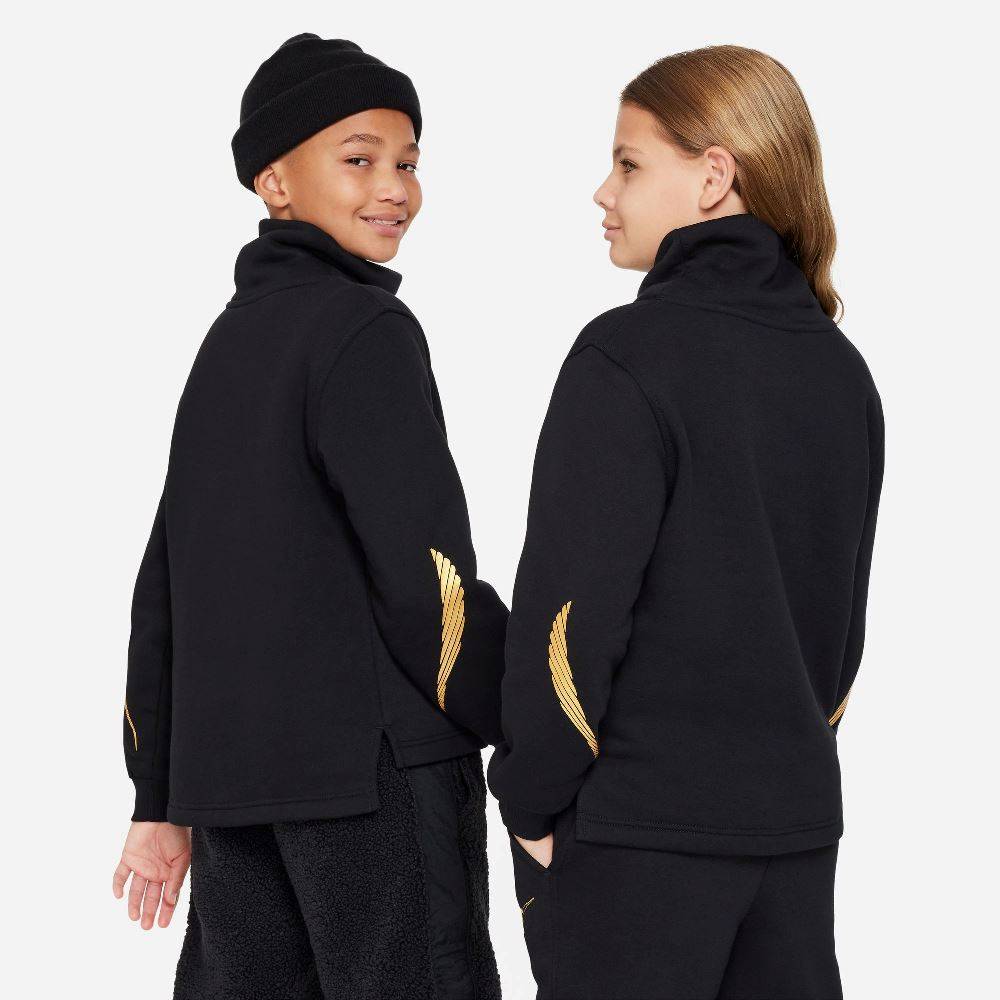 NIKE KIDS FUNNEL NECK LS FLEECE TOP