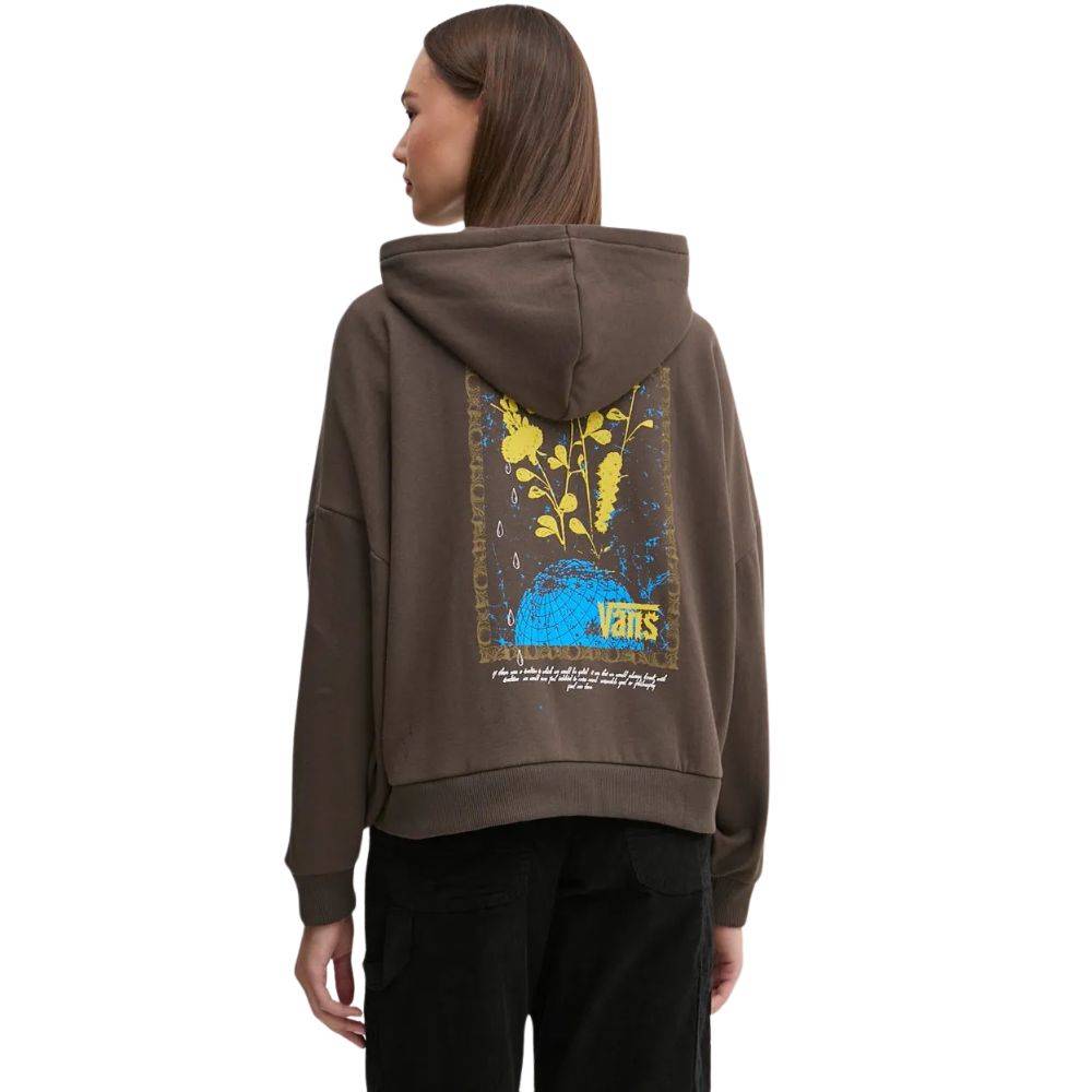 VANS WOMENS TEAR GLOBE ZIP HOODIE