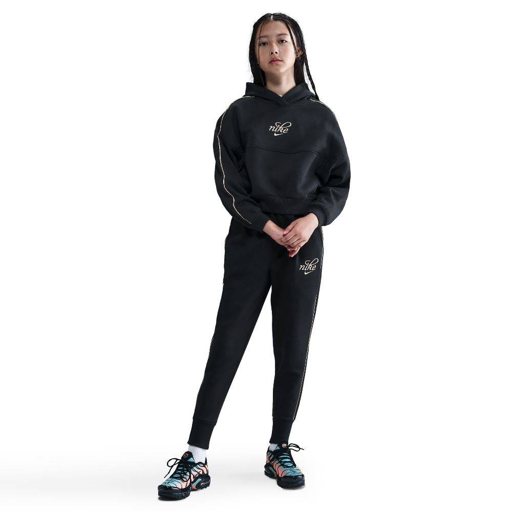 NIKE NSW GIRLS CLUB BOXY HOODIE SHINE