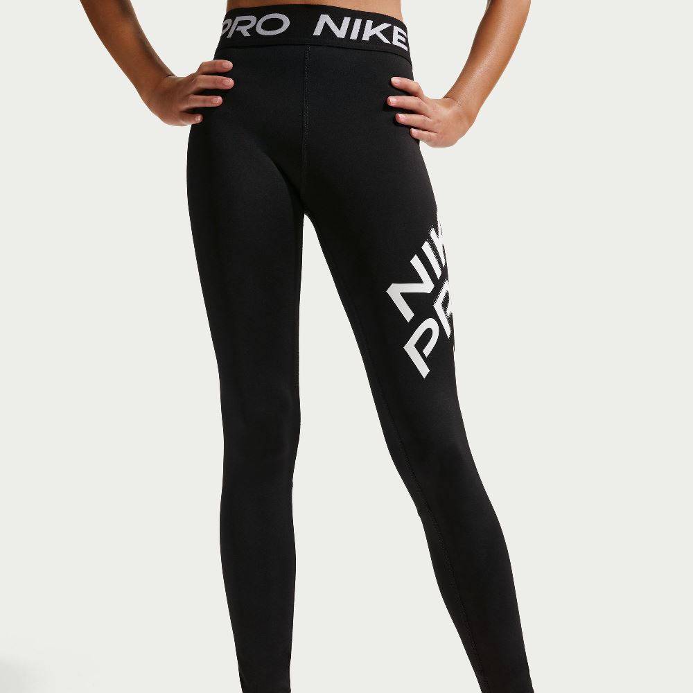 NIKE PRO GIRLS DRI-FIT LIGHTWEIGHT LEGGINGS