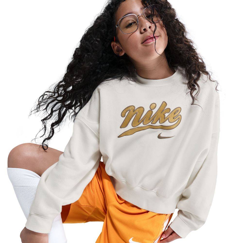 NIKE GIRLS SPORTSWEAR FLEECE CROPPED CREW